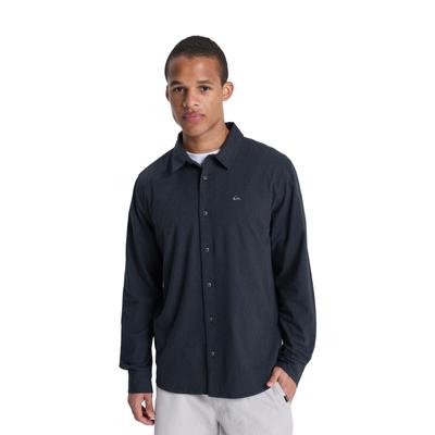 Langarmhemd QUIKSILVER "Mw Premium Stretch", Herren, Gr. S, schwarz, Obermaterial: 98% Baumwolle, 2% Elasthan., Hemden