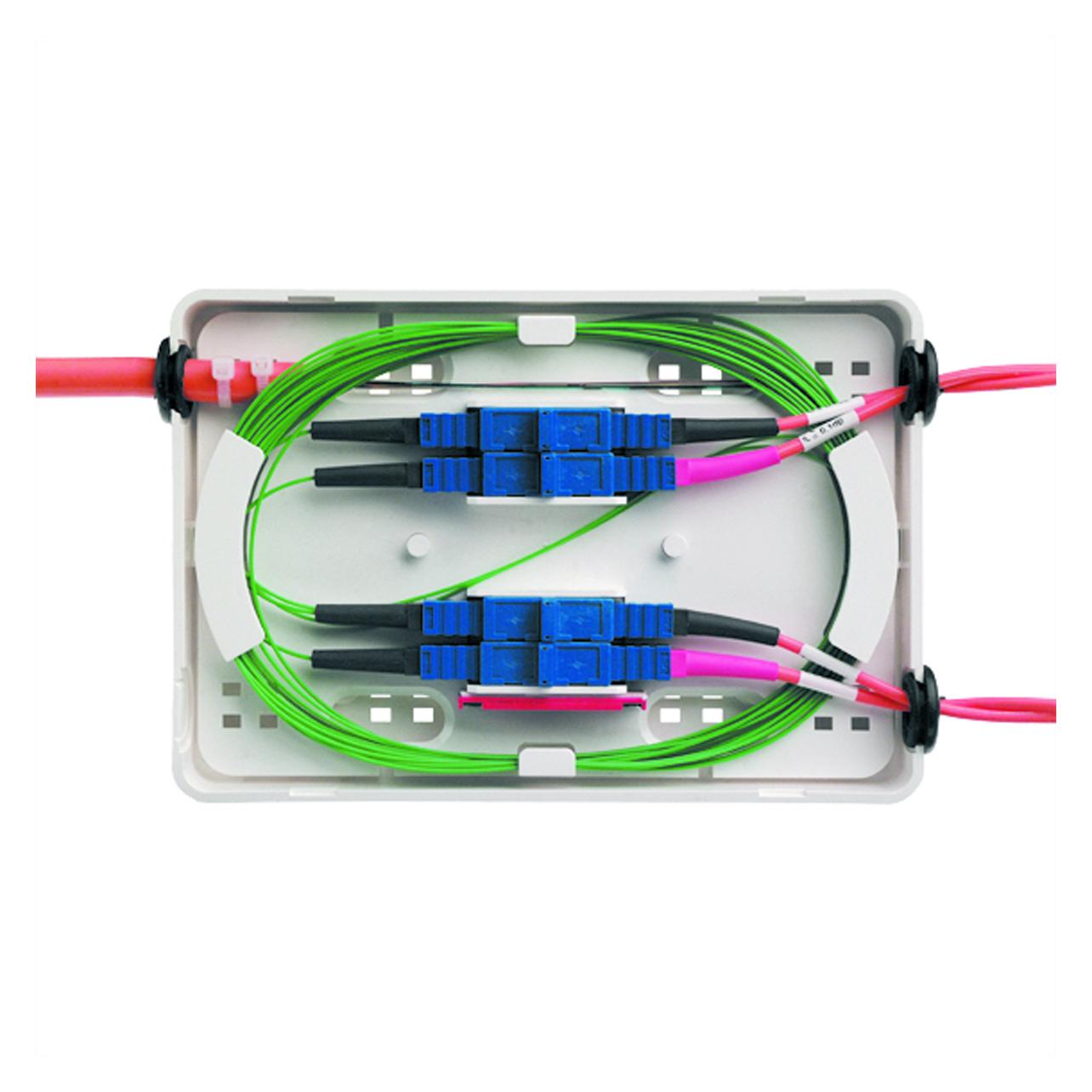 Telegärtner LWL Micro Spleiss Box inkl.Kupplungsplatte Spleiss/Patch H02050A0104 (H02050A0104)