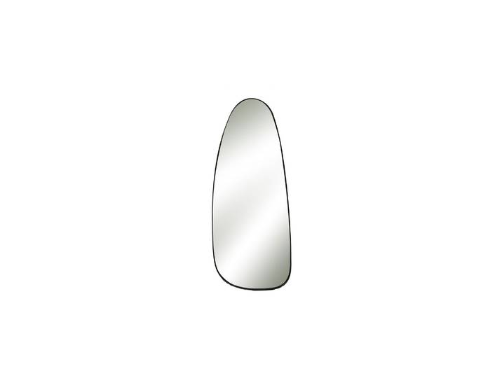 Miroir en métal noir, ovale, à suspendre, miroir de salle de bain