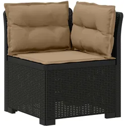 vidaXL, Gartenlounge, Kasenes (Sofa + Mittel + Ecke)