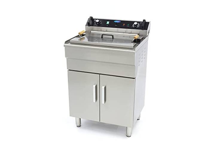 Maxima Gastro Fritteuse - 35 l - 1 Korb - mit Ablasshahn - 400 V
