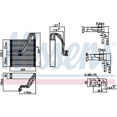 NISSENS Verdampfer, Klimaanlage 92363 für MINI