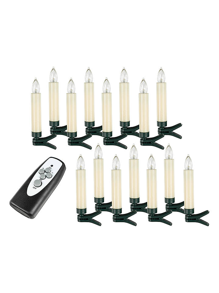 Hollybell LED-Christbaumkerzen in Warmweiß - 15 Stück - onesize