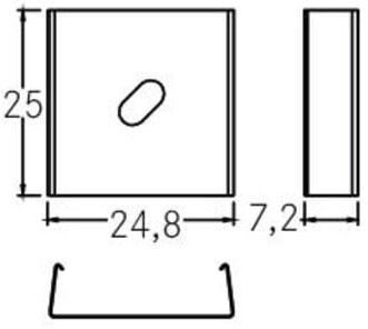 brumberg Clip de montage pour profil 53010000 aluminium Set 2 pièces (53010000)