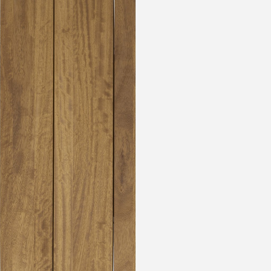 Kristalia be-Easy Slatted Teak Outdoor Beistelltisch (Tischplatte Teak, Beine we... Tischplatte Teak, Beine weiß lackierter Stahl | 80 x 79cm, H 20cm 01BEO50F
