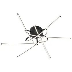 LED-Deckenleuchte Stral Schwarz max. 40 Watt Deckenlampe