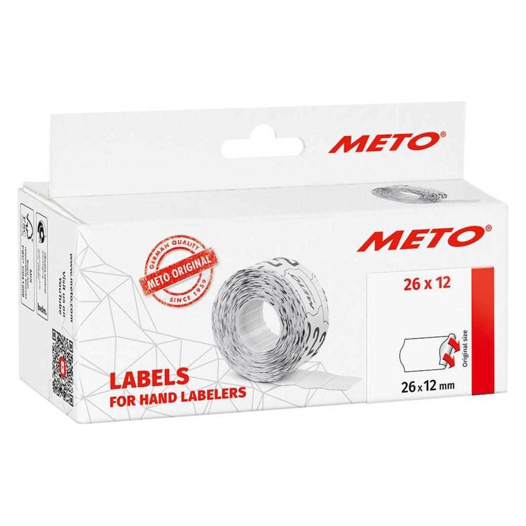 METO Preis-Etiketten 9506163 Permanent Etiketten-Breite: 26 mm Etiketten-Höhe: 12 mm Weiss 1 St. (9506163)