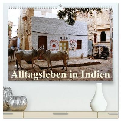Alltagsleben in Indien (hochwertiger Premium Wandkalender 2026 DIN A2 quer), Kunstdruck in Hochglanz