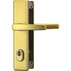 HT-Schutz-Drückergarnitur,Langsch. HLZS814,Profilzylinder gelocht,E92,Aluminium
