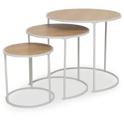 Beistelltisch-Set SHANAHAN (DH 50x46 cm) - braun - DH 50x46 cm