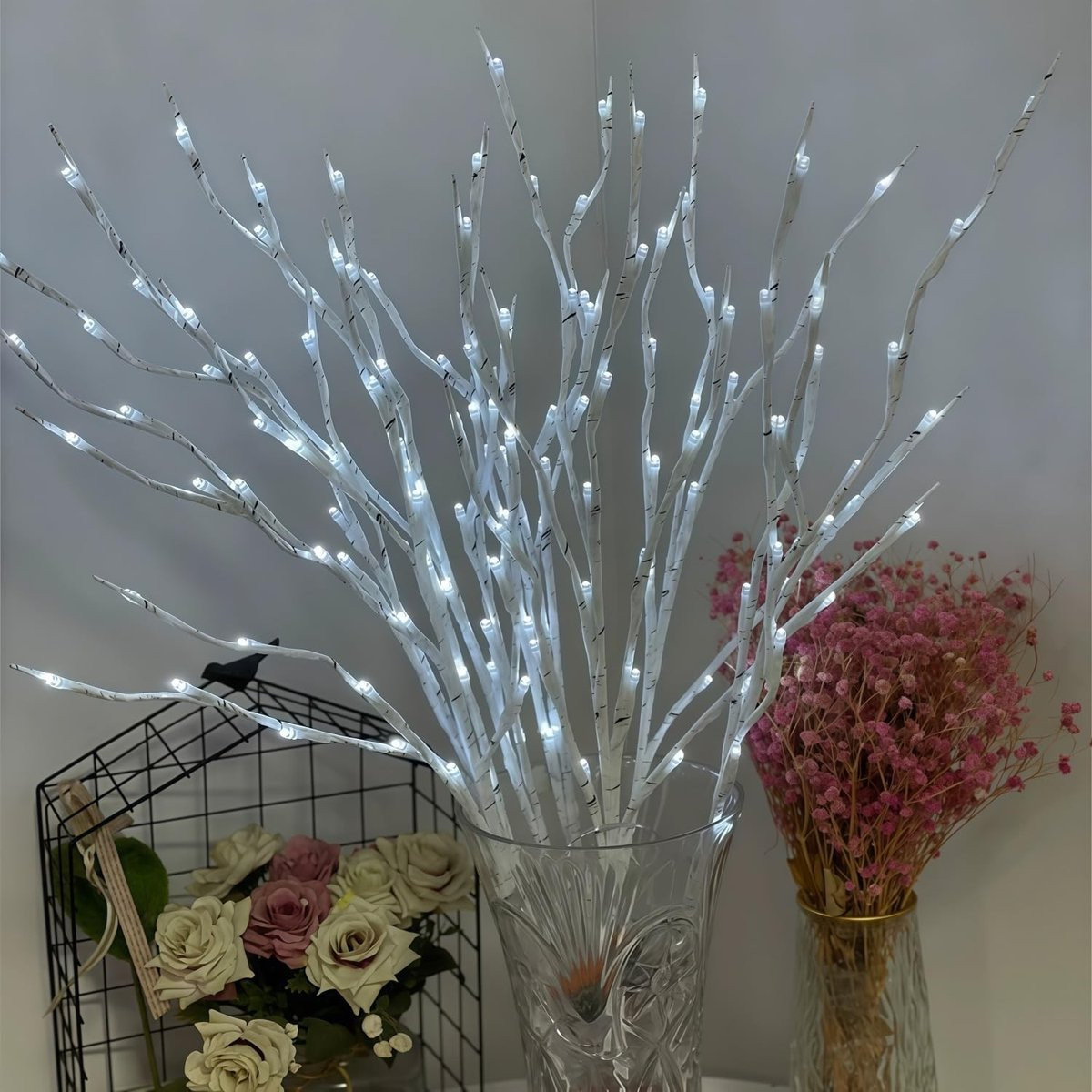 Omgoods Set van 6 LED Verlichte Takken met 120 Lichten voor Decoratie