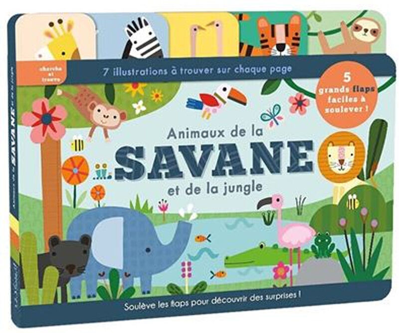 Collection Petits explorateurs : Animaux de la savane et de la jungle - 1 2 3 Soleil