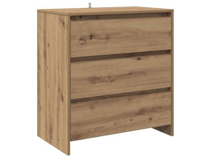 Fisinber Sideboard Artisan-Eiche 70x41x75 cm Kommode Holzwerkstoff Kompakter Aufbewahrungsschrank in Artisan-Eiche für Wohnzimmer, Flur und Esszimmer mit stabiler Ablagefläche.