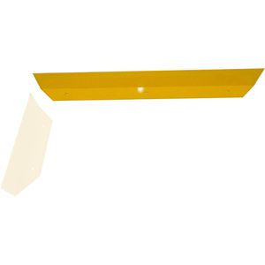 Schake Rammschutzbalken aus Stahl, Länge 1000mm, Leitbord 10mm stark, zum Aufdübeln, gelb