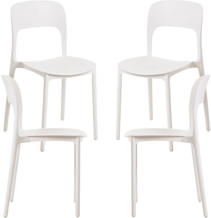 RegalosMiguel Pack 4 Sillas Ambiance - Blanco