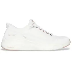 Skechers für Damen. 150413 Pantoletten Contour Foam Cozy Fit Hausschuhe Golden Hour weiß (39), Wohnung, Schnürsenkel, Lässig
