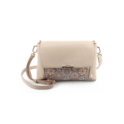 Schultertasche GATTINONI "Teodosia Flap Messenger Bag Damen", Damen, Gr. B/H/T: 11cm x 20cm x 11cm onesize, beige (travertino), Kunstleder, Taschen Schultertasche, Schultertasche Damen, Abendtasche, Fashion, Lifestyle, Sale