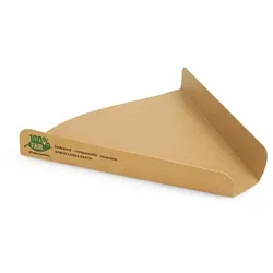 PAPSTAR 80 Pizza-Trays, Pappe "pure" 2,5 cm x 17,1 cm x 18,3 cm braun "100% Fair" extra groß