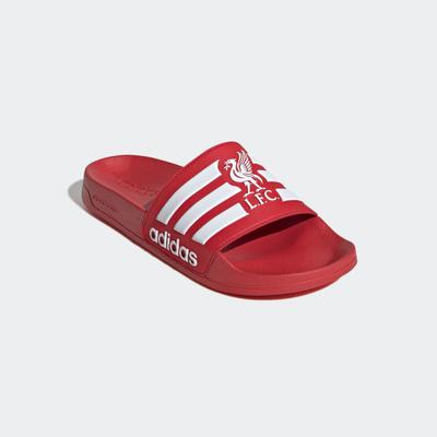 Badesandale ADIDAS SPORTSWEAR "ADILETTE SHOWER FC LIVERPOOL BADESCHLAPPEN", Damen, Gr. 40,5, weiß (supplier colour, ftwr weiß, supplier colour), Synthetik, Schuhe, Badelatschen