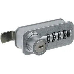Hettich, Tresor, Zahlenschloss mit Riegel links Fixcode Kunststoff/Stahl verchromt