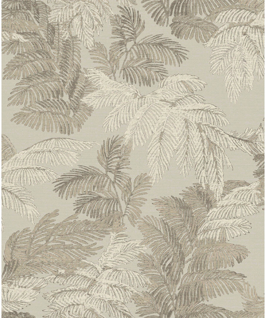 Borough Wharf Pemberville 10.05m x 53cm Textured Wallpaper Roll Light Brown