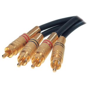 S-Conn Audiokabel 40222, 1,5m, 2x Cinch / 2x Cinch, Stereo