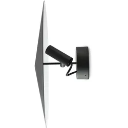 Faro Outdoor LED Wand- und Deckenstrahler CLAP 38°, 6W, 3000K, IP65, mit Schirm schwarz FAR-75710-233P