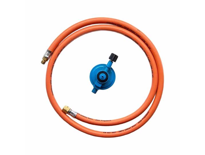 nomadiQ 39.2256.58BB Gasschlauch – Holzkohle/Briketts/Grill Anzünder – orange