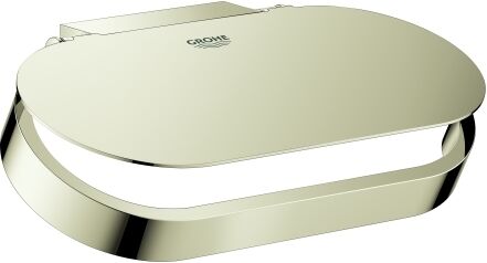 Grohe Selection WC porte-papier 41069BE0 nickel poli, avec couvercle, fixation murale, fixation invisible