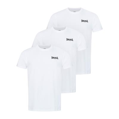 T-Shirt LONSDALE "ROSCOMMON", Herren, Gr. 4XL, weiß, Obermaterial: 95% Baumwolle, 5% Elasthan, Rundhals, Shirts T-Shirt