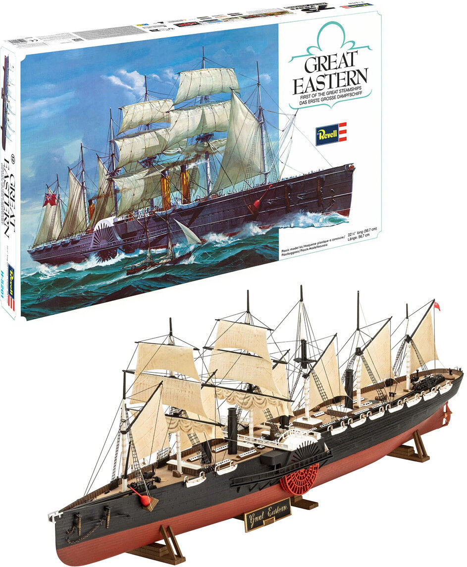 Revell Maquette Bateau Great Eastern 75 Years Plastic Modelbuilding Echelle 1:388 Level 4 - Revel