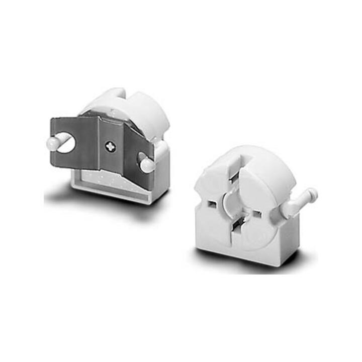 Houben 101685 Fassung G13 | weiß | Einbau | ohne Starter | für Leuchtstofflampen)