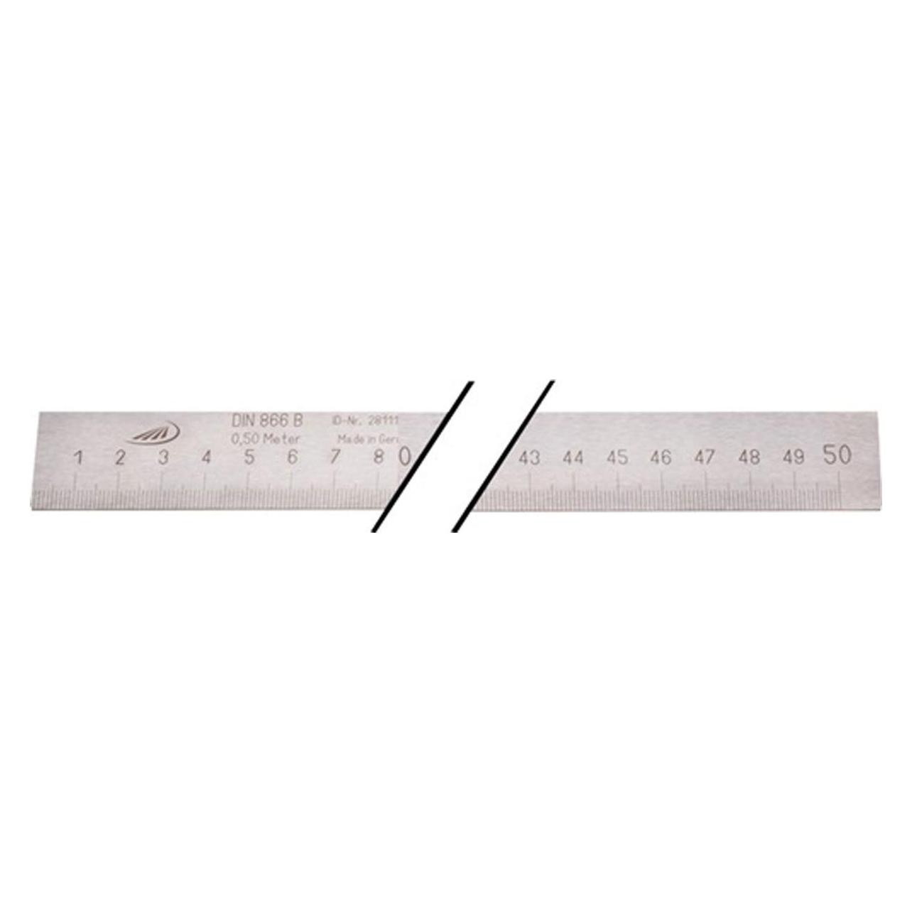 Helios Preisser Massstab DIN 866/II Länge 1000 mm Stahl (100 cm, Stahl) (0452103)