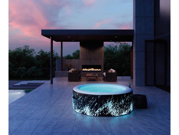 Whirlpool INTEX Glow Deluxe , schwarz (bunt), B:145cm H:71cm L:145cm, Whirlpools, Whirlpool, 145 cm Durchmesser