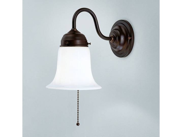 Wandlamp SIBILLE, dimbaar, bruin / roest, Hal, Messing, Landelijk, wandlamp