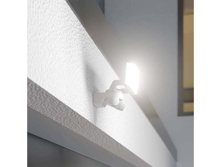 STEINEL LED-Außenwandstrahler XLED Protect S, Sensor, weiß S, weiß / opal, Kunststoff, Modern