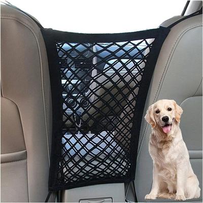 Uplift Essentials Pet Car Barrier & Mesh Storage Bag Back Seat Safety Protector For Dogs Pet Car Barrier & Mesh Storage Bag Back Seat Safety Protector For Dogs