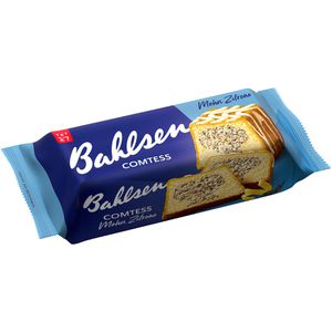 Bahlsen Kuchen Comtess Mohn Zitrone, mit Glasur, Rührkuchen, 350 g