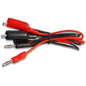 PeakTech Messleitung P7035, 2 Stück, 1,1m, mit Bananenstecker & Krokodilklemme