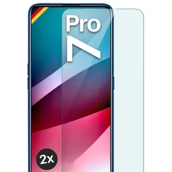 moex Klares Panzerglas für Realme 7 Pro – passgenaue 9H Schutzfolie für zuverlässigen Displayschutz – ShockProtect Klar