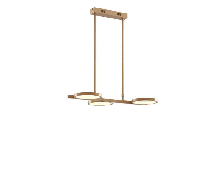 Suspension moderne dorée avec LED à intensité variable 3 niveaux