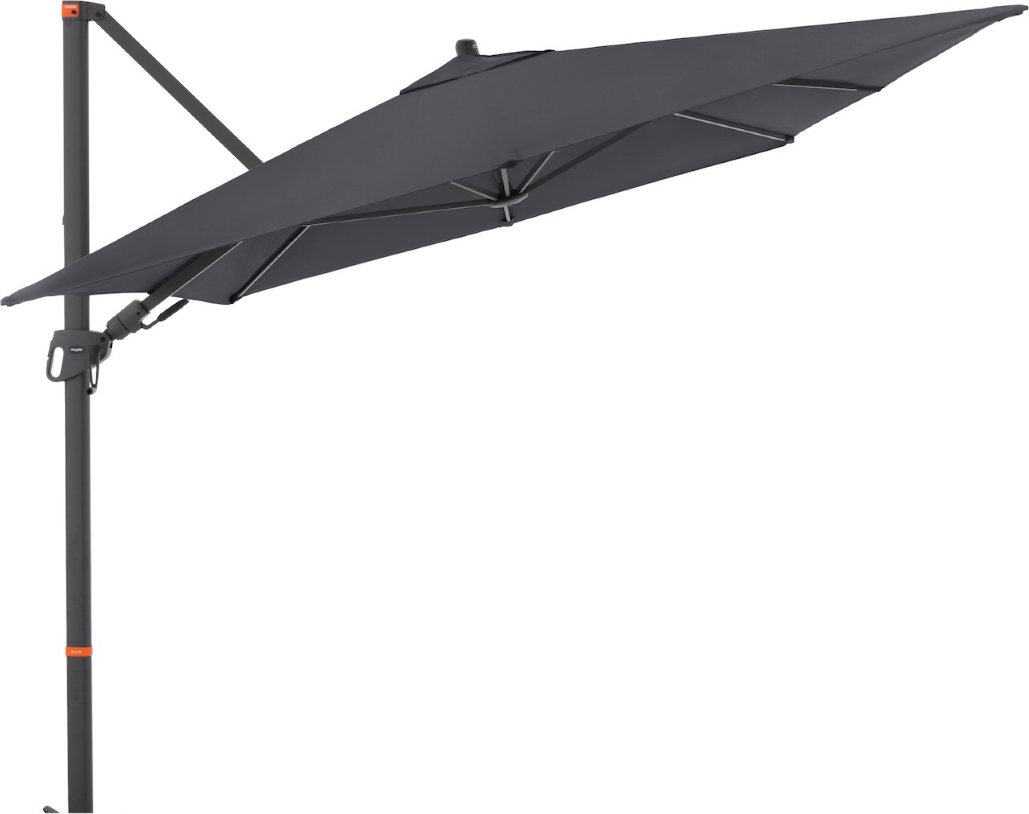 Doppler myZone Pendelschirm Side 280 x 280 cm Sonnenschirm 6 Farben Ampelschirm 455279 840 Anthrazit