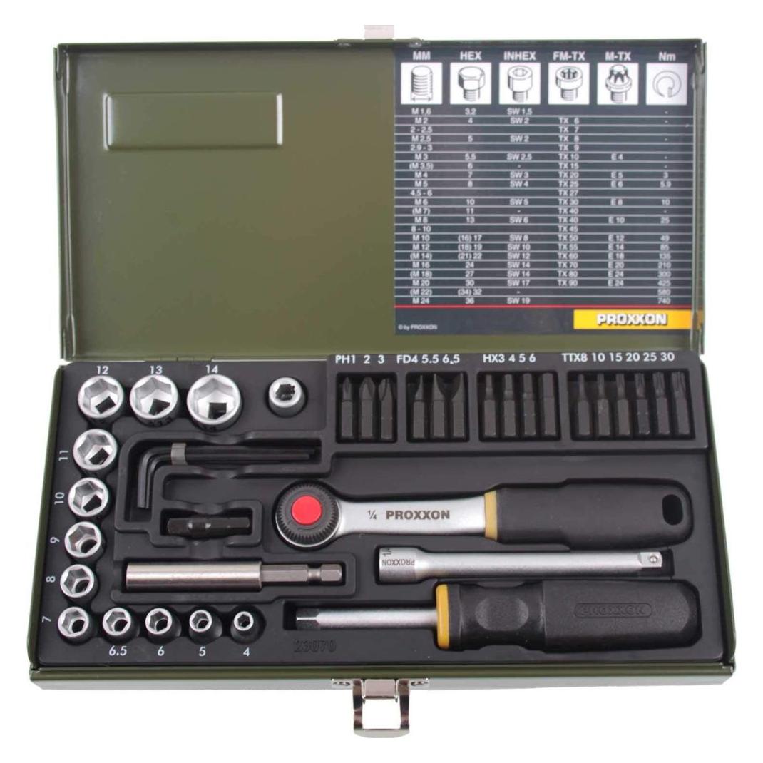 Proxxon Steckschlüssel-Bit-Einsatz-Set (1/4") (23070)