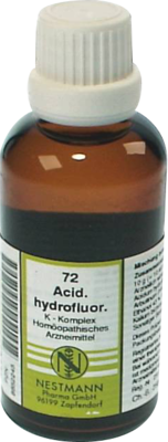 NESTMANN Pharma GmbH ACIDUM HYDROFLUORICUM K Komplex Nr.72 Dilution 50 ml 08652245