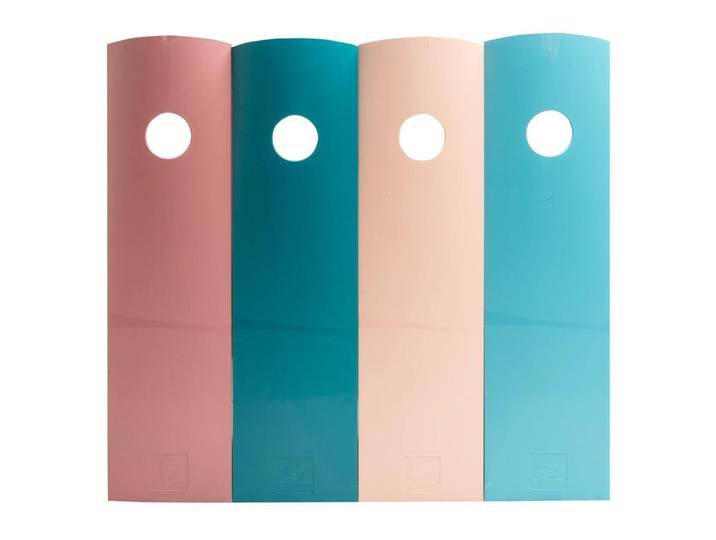EXACOMPTA Set de 4 porte-revues Mag-Cube Skandi - Couleurs assorties