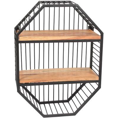 Wandregal AMBIENTE HAUS "Urban Wandregal - (H) 60cm", schwarz, B:46cm H:60cm T:21cm, Holzwerkstoff, Regale, Wandregal