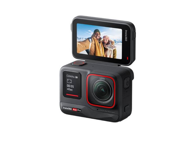 【Terug naar school】Insta360 Ace Pro - waterdichte actioncamera, mede ontwikkeld met Leica, 1/1,3 inch sensor en AI-ruisonderdrukking voor de beste beeldkwaliteit, 4K120fps, 2,4 inch opvouwbaar display en nieuwste AI-functies