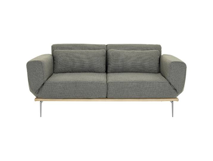 Sofa Lira Polyester/Leder nougat B 226 T 86 cm