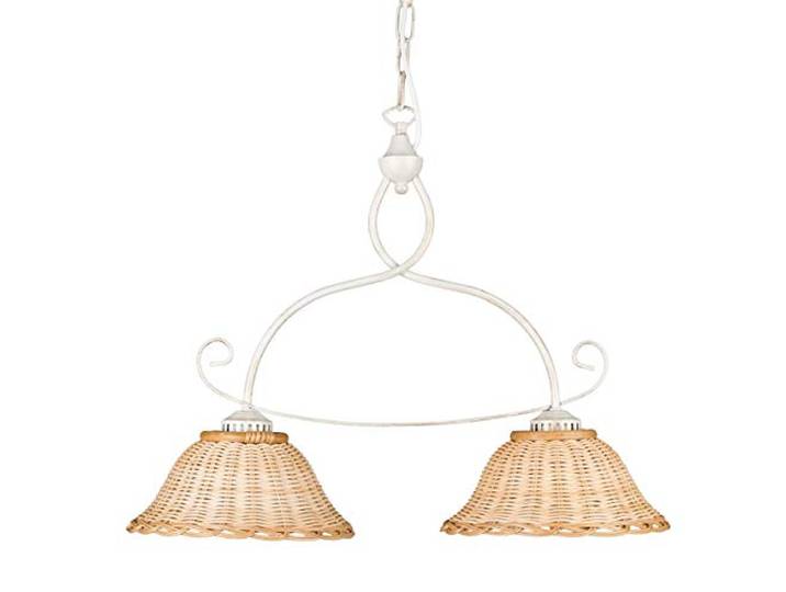 Pendelleuchte Korb-Lampe Rattan Hygge Landhausstil Esstisch Küchentisch