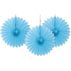3 Dekofächer hellblau